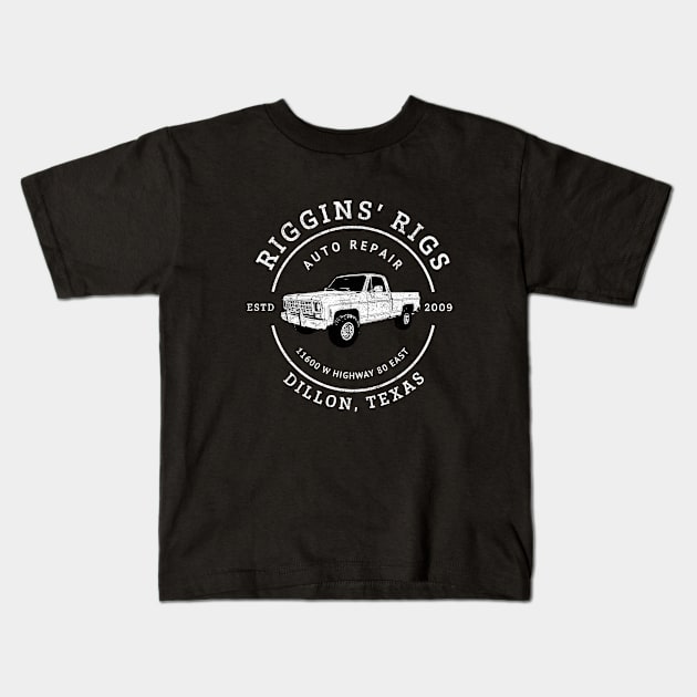 Riggins' Rigs Auto Repair - Dillon, Texas Kids T-Shirt by BodinStreet